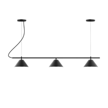 Montclair Light Works CHA421-41-C21 - 3-Light Linear Axis Chandelier