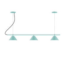Montclair Light Works CHA421-48-C21 - 3-Light Linear Axis Chandelier