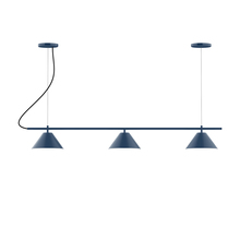 Montclair Light Works CHA421-50-C21 - 3-Light Linear Axis Chandelier