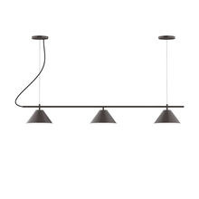 Montclair Light Works CHA421-51-C21 - 3-Light Linear Axis Chandelier