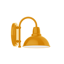 Montclair Light Works SCB105-21 - 8" Cafe shade, wall mount sconce, Bright Yellow