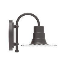 Montclair Light Works SCB157-57 - 8" Radial shade, wall mount sconce, Bronze Matte