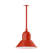 Montclair Light Works STA124-26 - 14" Prima, stem mount with canopy, Vermillion
