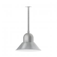 Montclair Light Works STB125-49 - 16" Prima, stem mount with canopy, Painted Galvanized