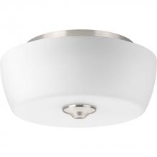 Progress P350061-009 - Leap Collection Two-Light 14" Flush Mount