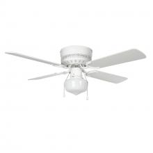 Concord Fans 42HUG4WH-YG6-MB-LED - HUGGER SCHOOLHOUSE 42 IN FAN W/LT LED KIT WH