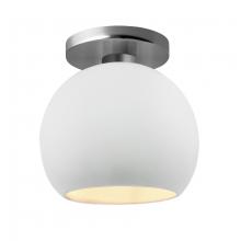 Justice Design Group CER-6353-WTWT-NCKL - Medium Globe Semi-Flush