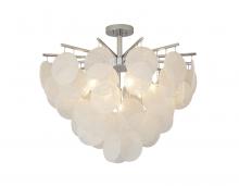 Bethel International TD31C30CH - Semi Flush Mount Iron & Glass