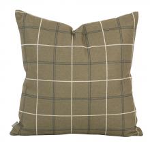 Howard Elliott 2-1009F - 20" x 20" Pillow Oxford Moss - Down Insert