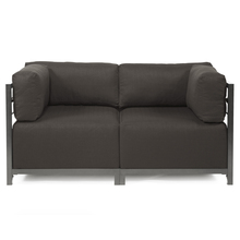 Howard Elliott KQ922T-460 - Axis 2pc Sectional Seascape Charcoal Titanium Frame