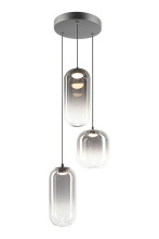 Matteo Lighting C37403MBSM - Refrax Matte Black Pendant