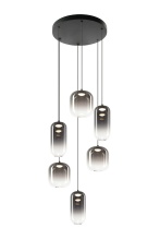 Matteo Lighting C37406MBSM - Refrax Matte Black Pendant