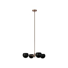 Matteo Lighting CX31704MBAG - Orb Matte Black Pendant / Ceiling Mount