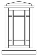 Arroyo Craftsman AVC-6RM-P - 6" avenue column mount