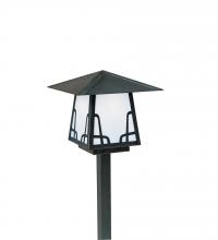 Arroyo Craftsman CSP-8HOF-BK - 8" carmel stem mount with hillcrest overlay