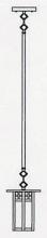Arroyo Craftsman GSH-6LTN-RC - 6" glasgow long body stem mount pendant