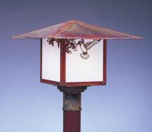 Arroyo Craftsman MP-17HFRM-VP - 17" monterey post mount with hummingbird filigree