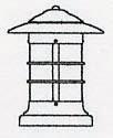 Arroyo Craftsman NC-9CS-S - 9" newport column mount
