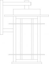 Arroyo Craftsman OPB-11GW-VP - 11" oak park wall mount