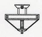 Arroyo Craftsman PIH-12CR-RC - 12" prairie inverted ceiling mount