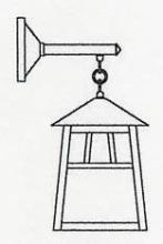 Arroyo Craftsman RB-10AM-BK - 10" raymond wall mount