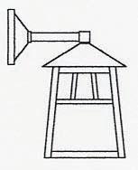 Arroyo Craftsman RB-10WTN-VP - 10" raymond wall mount-wet rated