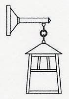 Arroyo Craftsman RB-8CR-VP - 8" raymond wall mount