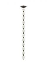 Visual Comfort & Co. Modern Collection 700CLR36BZ-LED927R - Sean Lavin Collier 1-light dimmable LED pendant with dark bronze finish and crystal shade