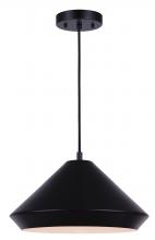 Canarm IPL1020A16BK - BYCK, IPL1020A16BK -G-, MBK Color, 1 Lt 16inch Width Pendant, 60W Type A, 16inch W x 10.25 - 58.25in